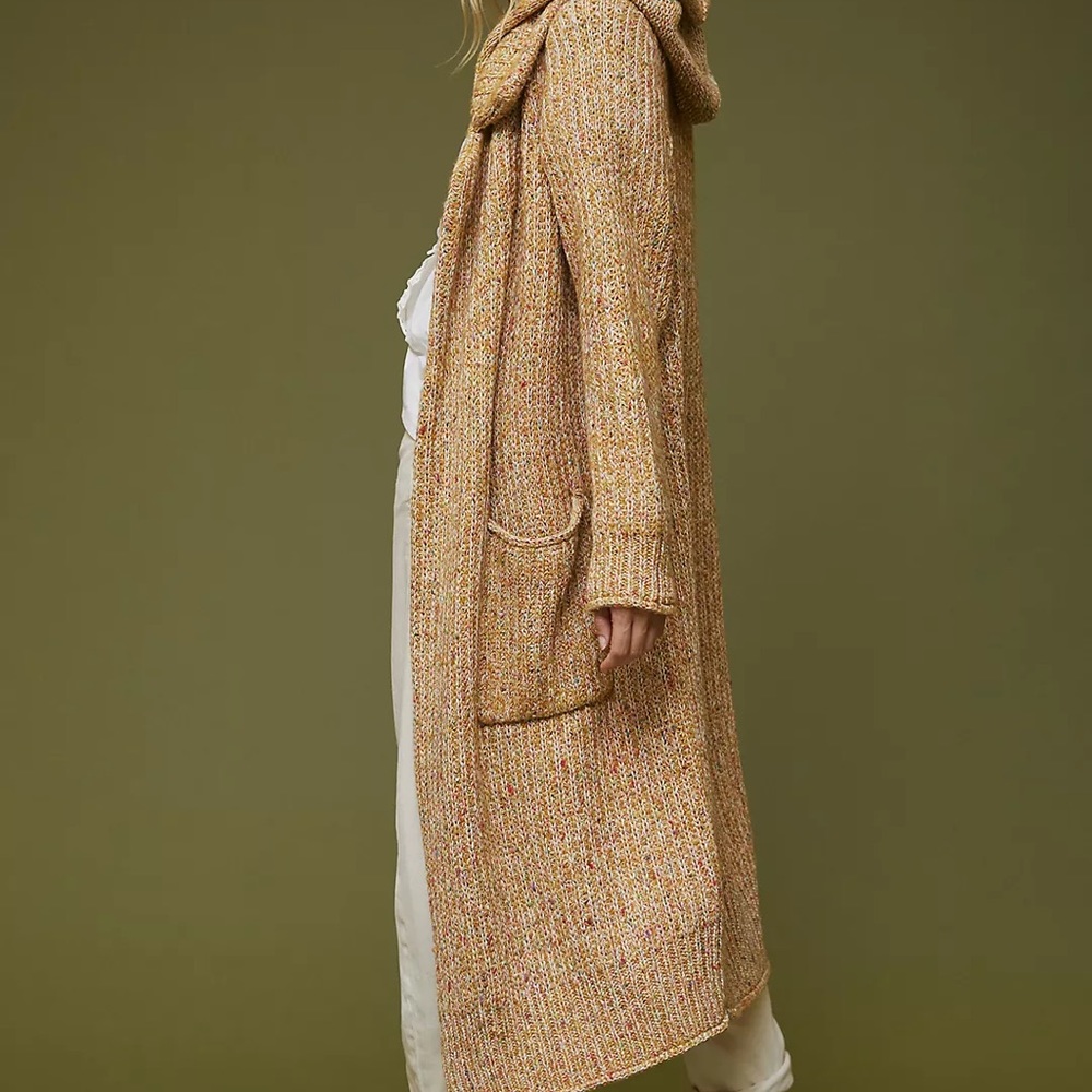 Anthropologie Pilcro Hooded Duster Cardigan Size M - Picture 5 of 15